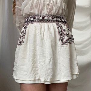 Target embroidered mini skirt